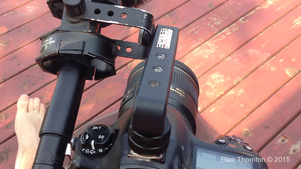 Simple DSLR video stabilization