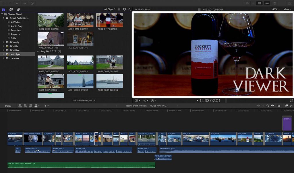 Preview Window Dark in FCPX 10.4